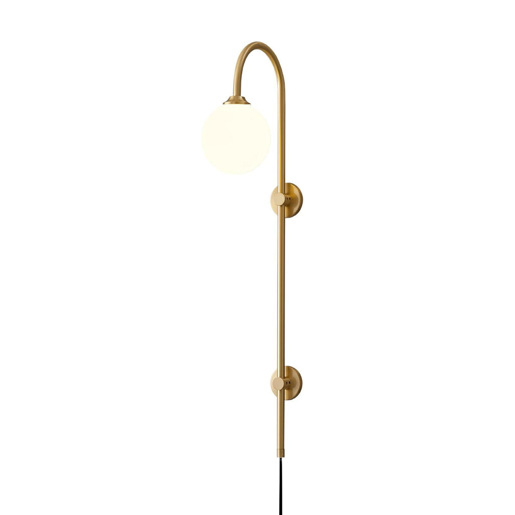 Globe Brass Plug-in Wall Sconce product view