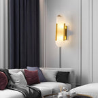 Oblong Alabaster Plug-in Wall Sconce product view