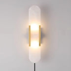 Oblong Alabaster Plug-in Wall Sconce product view