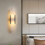 Oblong Alabaster Plug-in Wall Sconce product view