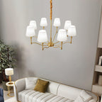 Meridian Mid Century Brass Chandelier product view
