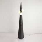 Noir Roy Floor Lamp ∅ 11″ x H 63.8″ / Dia 28cm x H 162cm / Iron & Black / US Plug Floor lamp