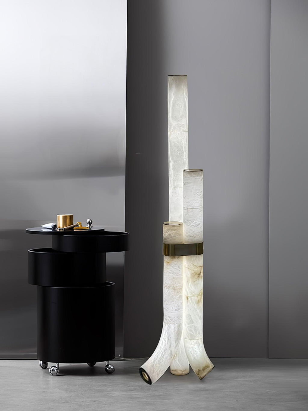 Piped Alabaster Floor Lamp Floor lamp