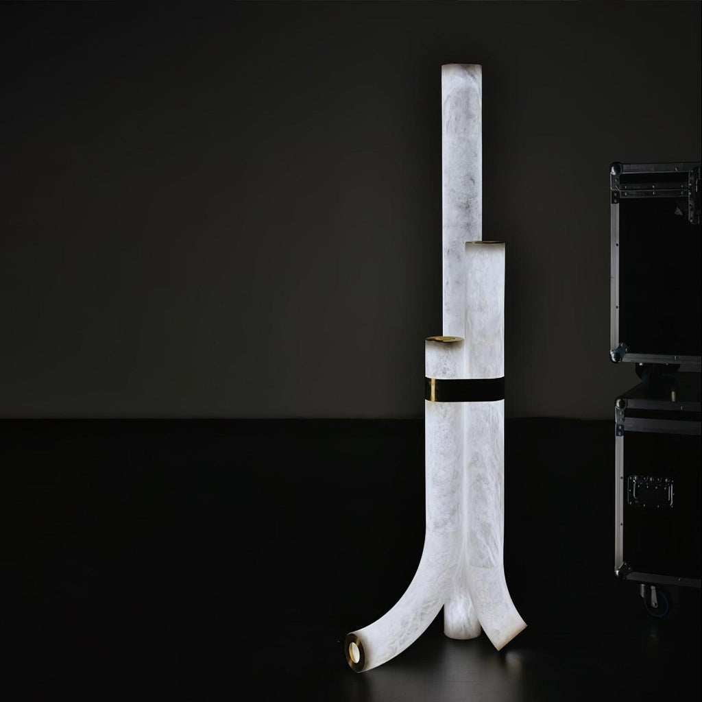 Piped Alabaster Floor Lamp Floor lamp