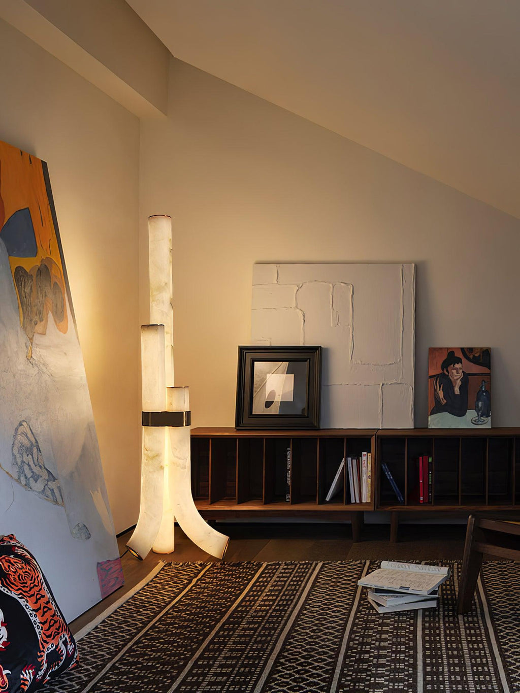 Piped Alabaster Floor Lamp Floor lamp