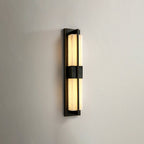 Rectangular Alabaster Brass Wall Sconce Wall lamp