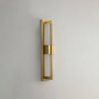 Rectangular Alabaster Brass Wall Sconce Wall lamp