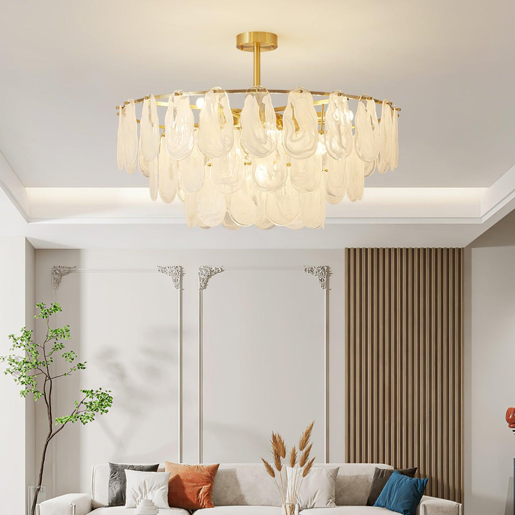Round Cloud Glass Pendant Light product view