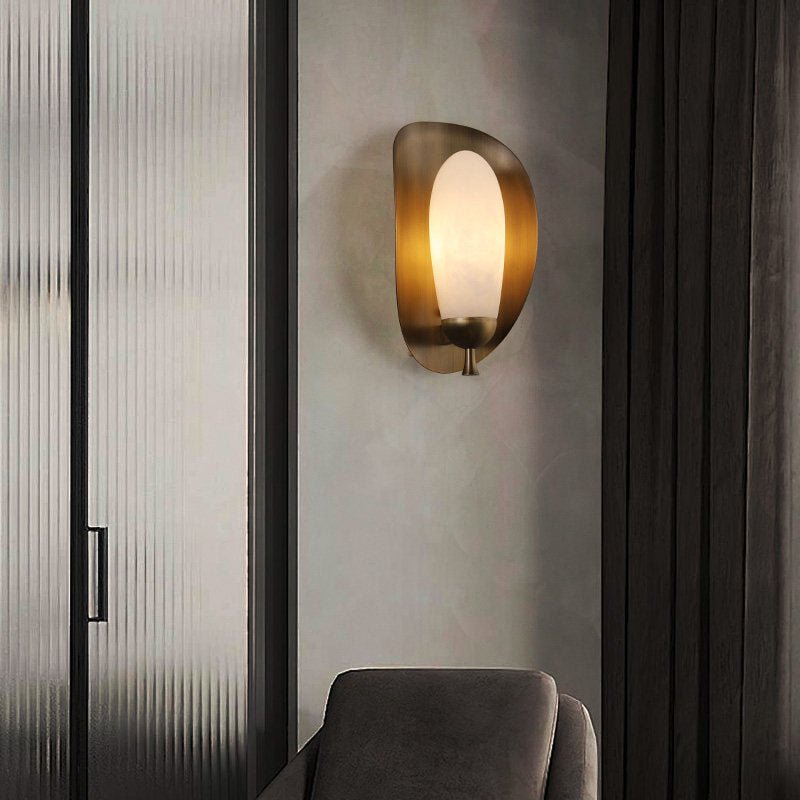 Solenne Alabaster Halo Wall Light product view