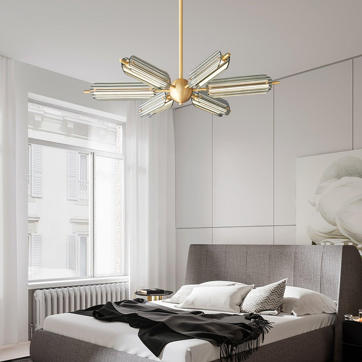 Sputnik Brass Chandelier product view