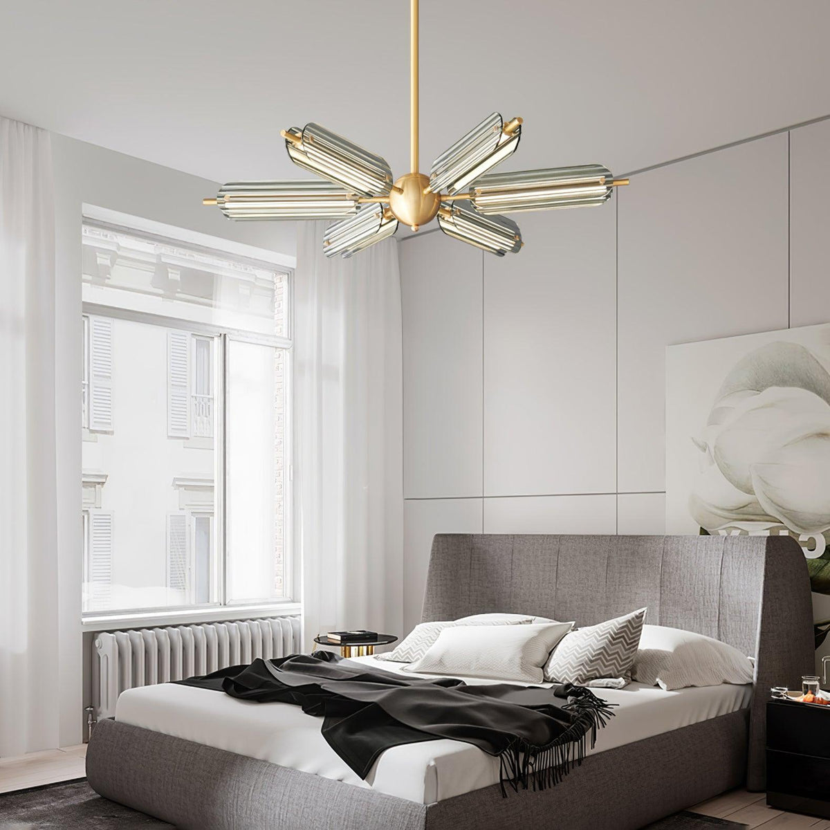 Sputnik Brass Chandelier product view