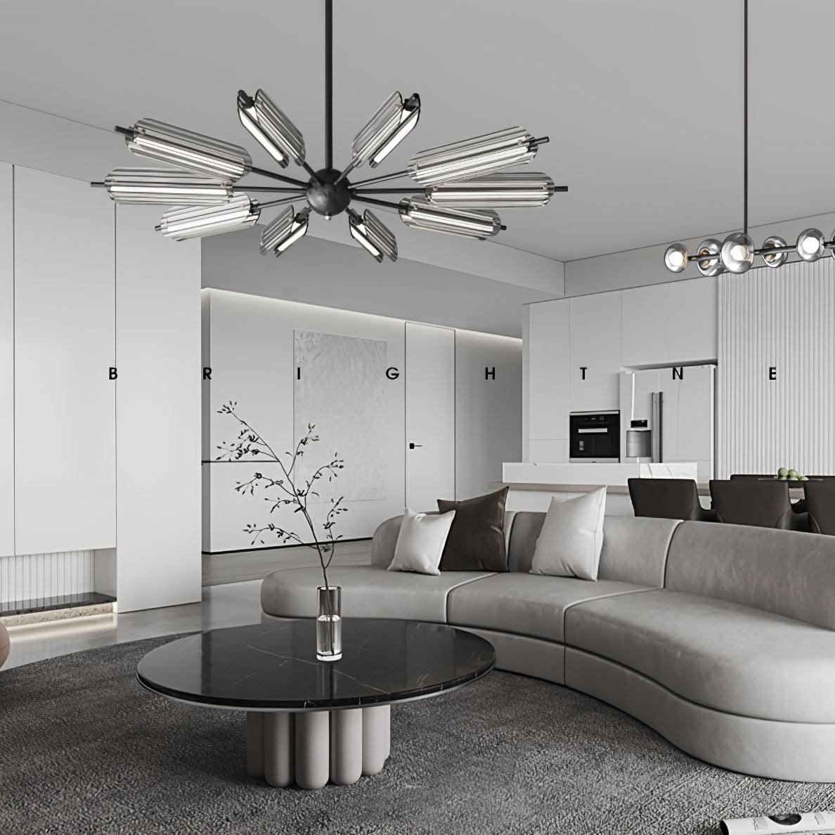 Sputnik Brass Chandelier product view