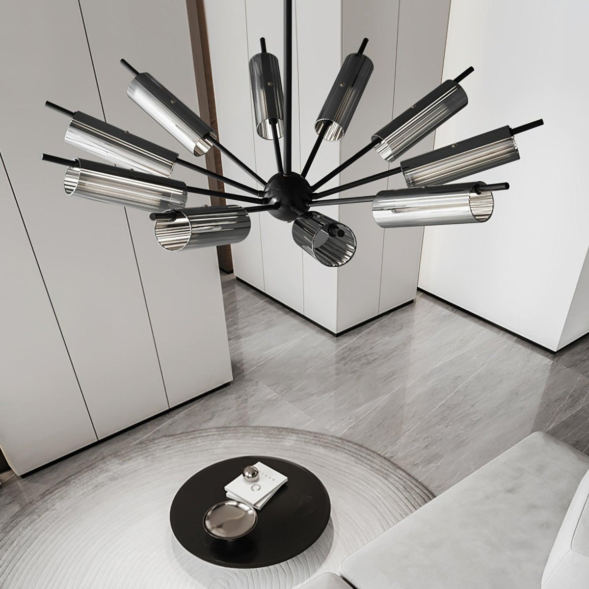Sputnik Brass Chandelier product view