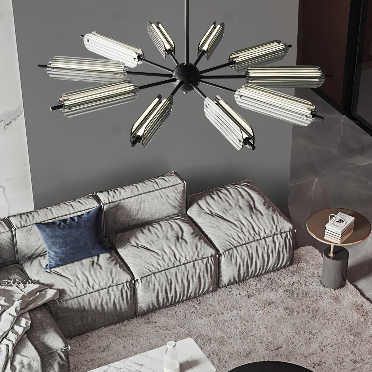 Sputnik Brass Chandelier product view