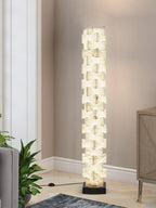 Stacked Alabaster Squares Floor Lamp product view