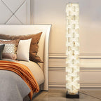 Stacked Alabaster Squares Floor Lamp product view