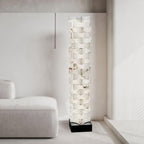 Stacked Alabaster Squares Floor Lamp product view
