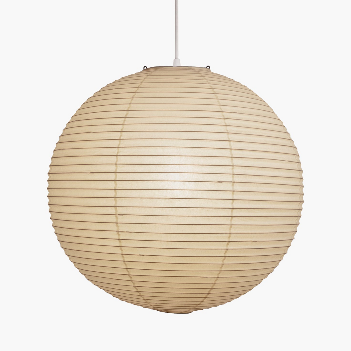 Washi Paper A Pendant Lamp ? 35.4″ x H 34.6″ / Dia 90cm x H 88cm / White Lampshade & White Cable 1001 Pendant light